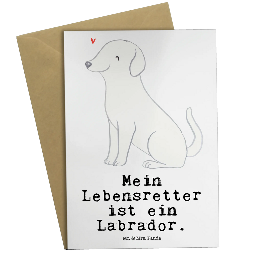 Grußkarte Labrador Lebensretter Geburtstagskarte, Grußkarte, Hochzeitskarte, Klappkarte, Glückwunschkarte, Einladungskarte, Ansichtskarten, Karte, Hund, Hunderasse, Rassehund, Hundebesitzer, Geschenk, Tierfreund, Schenken, Welpe, Labrador