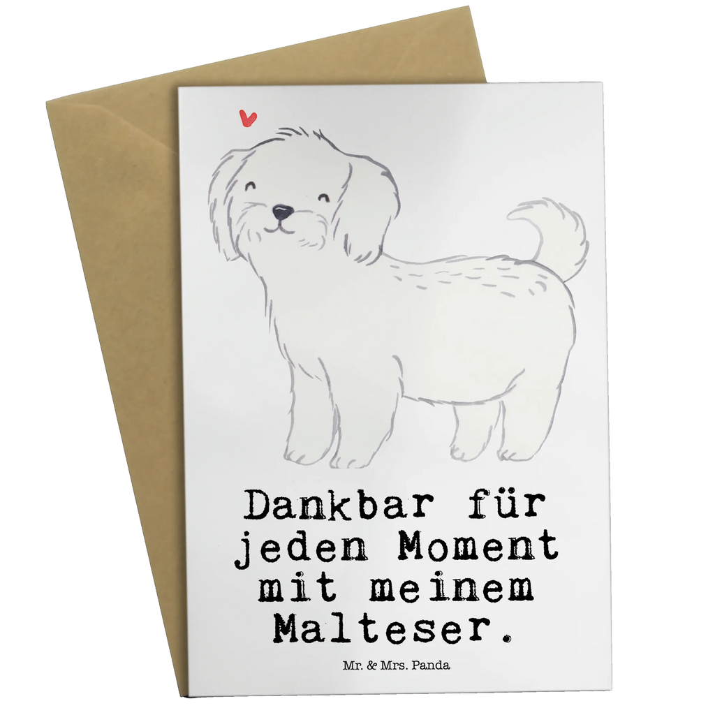 Greetings card Maltese Moment invitation card, greeting card, wedding card, folding card, birthday card, Dog, dog breed, purebred dog, dog owner, gift, animal lover, giving, puppy