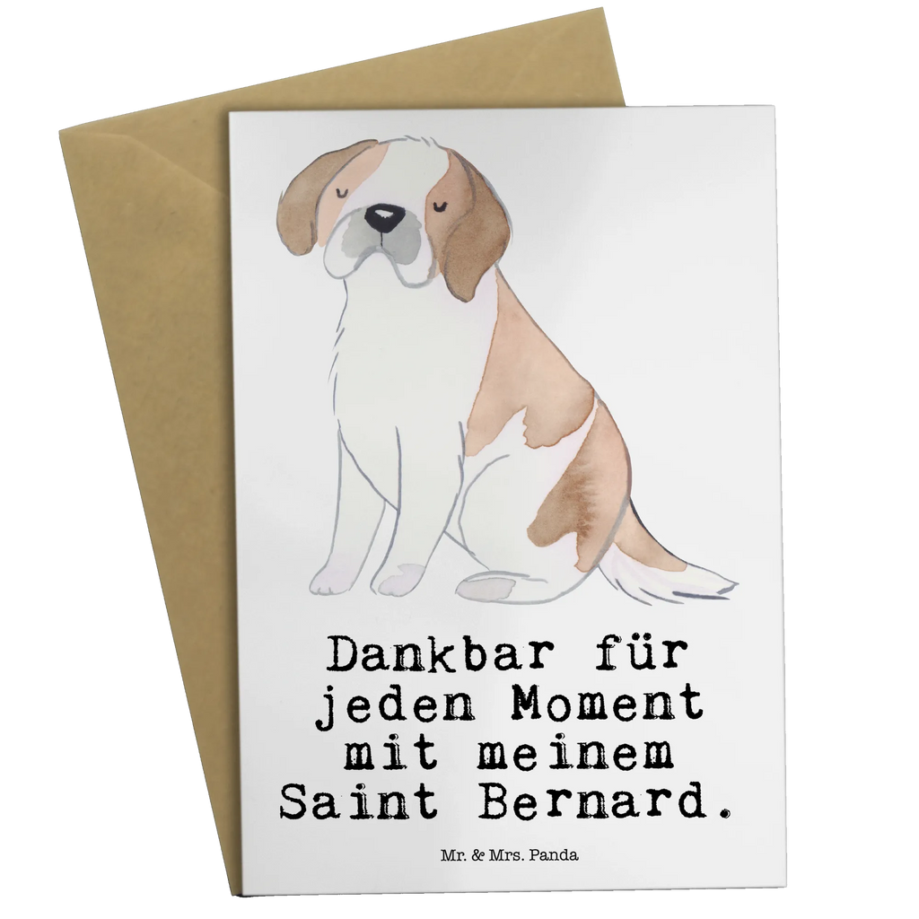 Kartka okolicznościowa Bernardyn Chwila Pies, rasa psa, pies rasowy, właściciel psa, prezent, miłośnik zwierząt, dawanie, szczeniak