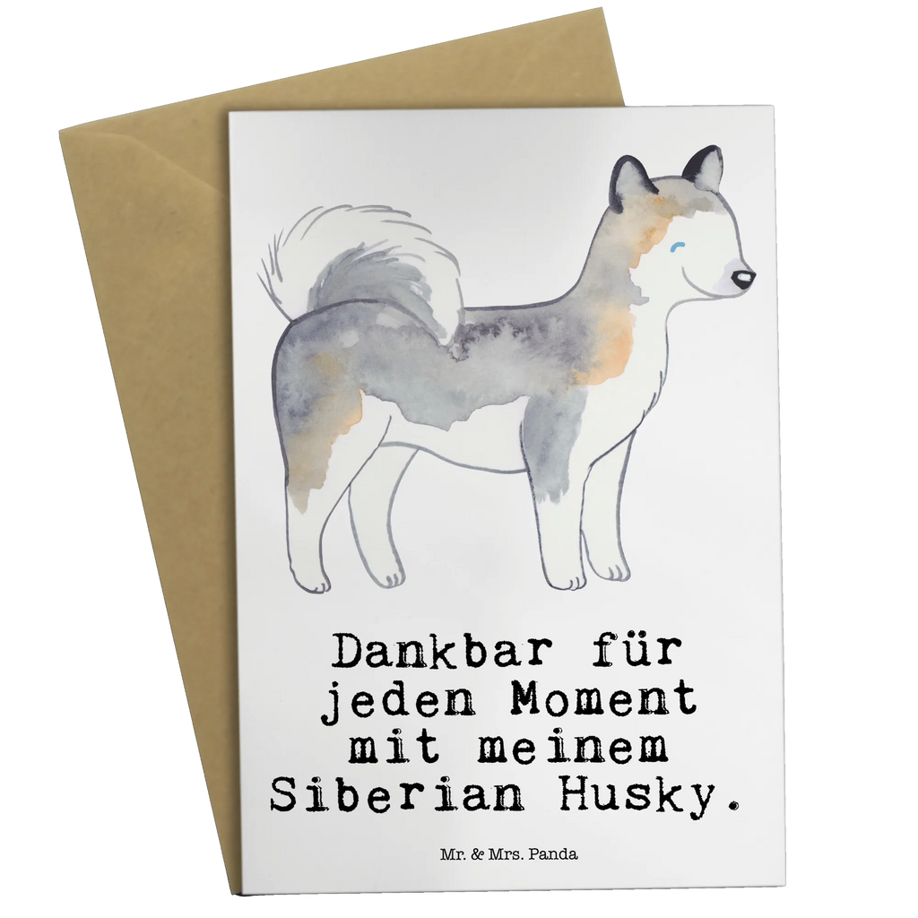 Kartka okolicznościowa Syberyjski Husky Moment Pies, rasa psa, pies rasowy, właściciel psa, prezent, miłośnik zwierząt, dawanie, szczeniak