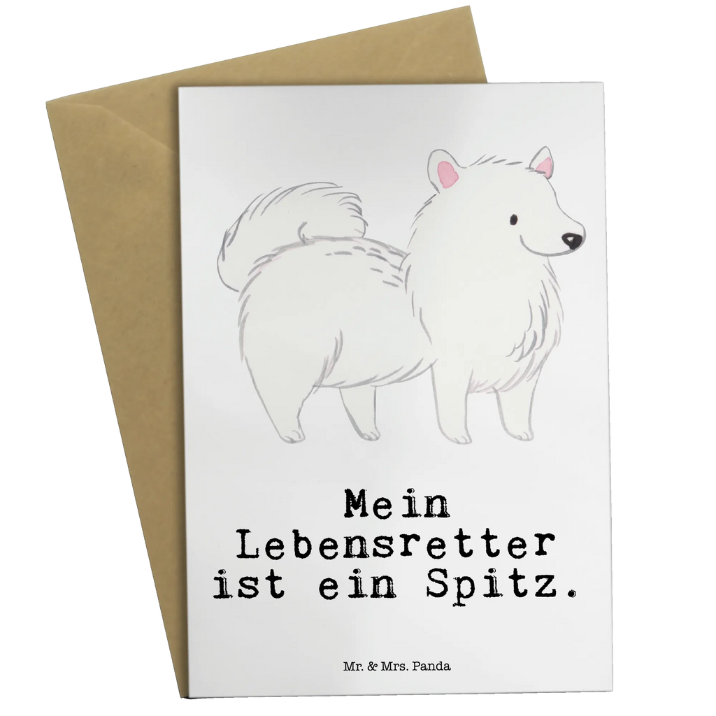 Grußkarte Spitz Lebensretter Karte, Grußkarte, Ansichtskarten, Klappkarte, Einladungskarte, Glückwunschkarte, Geburtstagskarte, Hochzeitskarte, Hund, Hunderasse, Rassehund, Hundebesitzer, Geschenk, Tierfreund, Schenken, Welpe, Spitz