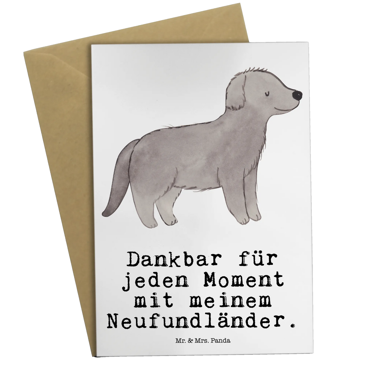 Grußkarte Neufundländer Moment