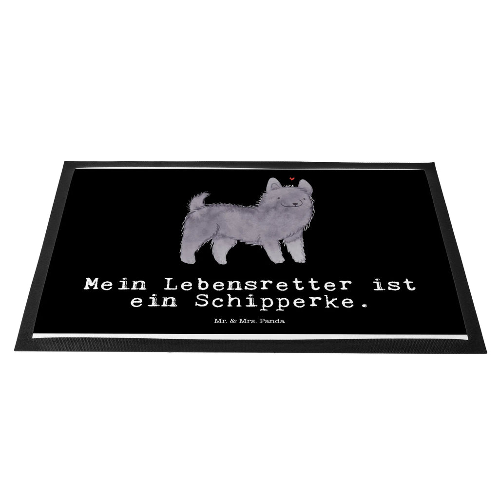 Doormat Schipperke Lifesaver sauberlaufmatten, Schmutzfänger, fußmatte, Schuhabstreifer, außenmatte, flurmatte, Türvorleger, matte haustür, Schmutzfangmatte, Fußabtreter, türmatten, Schmutzmatte, abstreifer, Abtretmatte, Haustürmatte, hausmatte, Fußmatten, schmutzfangmatten, Eingangsmatte, Fussmatte, Sauberlaufmatte, Abtreter, Eingangsteppich, Schmutzfangteppich, Fußabstreifer, Türmatte, Geschenk, Schenken, Hund, Hunderasse, Rassehund, Hundebesitzer, Tierfreund, Welpe, Schipperke, Belgische Hunderasse