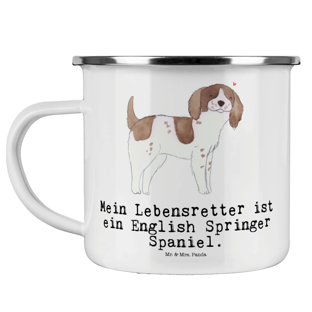 Enamel camping mug English Springer Spaniel Lifesaver adventure mug, lightweight camping mug, backpacking mug, camper mug, tin coffee cup, campfire mug, camping metal cup, metal cup, hiking mug, outdoor cup, travel mug, stainless steel drinking cup, enamel drinking mug, enamel camping cup, enamel mug, bushcraft mug, camp coffee mug, metal camping mug, steel mug for camping, camping mug, Dog, dog breed, purebred dog, dog owner, gift, animal lover, giving, puppy