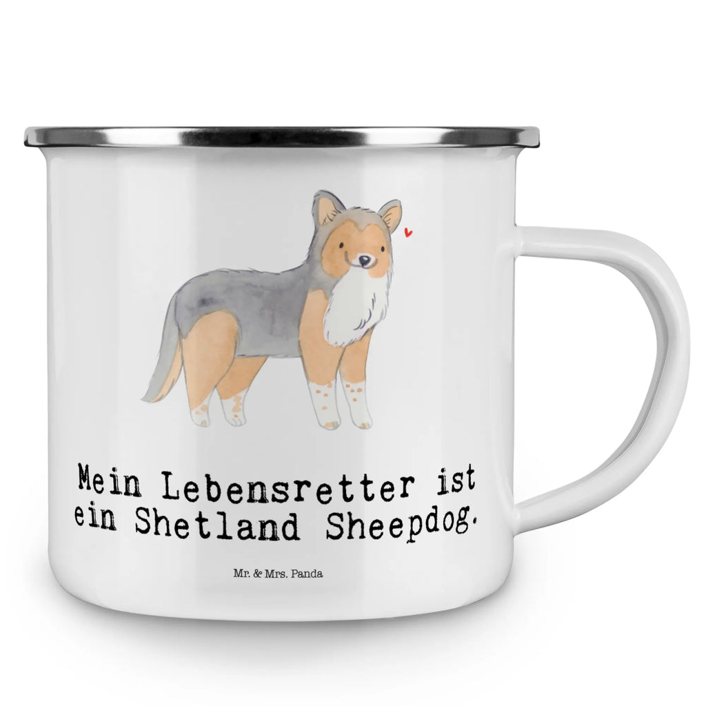 Enamel camping mug Shetland Sheepdog Lifesaver outdoor cup, camping metal cup, lightweight camping mug, metal cup, bushcraft mug, hiking mug, enamel camping cup, camp coffee mug, backpacking mug, campfire mug, travel mug, stainless steel drinking cup, steel mug for camping, camper mug, enamel mug, tin coffee cup, adventure mug, camping mug, metal camping mug, enamel drinking mug, Dog, dog breed, purebred dog, dog owner, gift, animal lover, giving, puppy