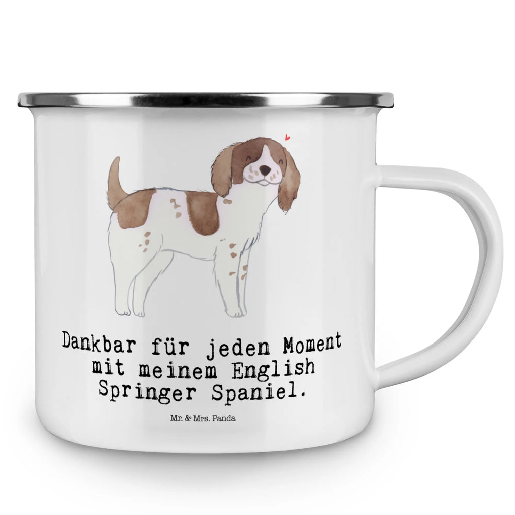 Enamel camping mug English Springer Spaniel Moment metal camping mug, stainless steel drinking cup, enamel drinking mug, camp coffee mug, lightweight camping mug, metal cup, enamel mug, outdoor cup, campfire mug, camping metal cup, camper mug, tin coffee cup, adventure mug, enamel camping cup, steel mug for camping, camping mug, bushcraft mug, backpacking mug, hiking mug, travel mug, Dog, dog breed, purebred dog, dog owner, gift, animal lover, giving, puppy