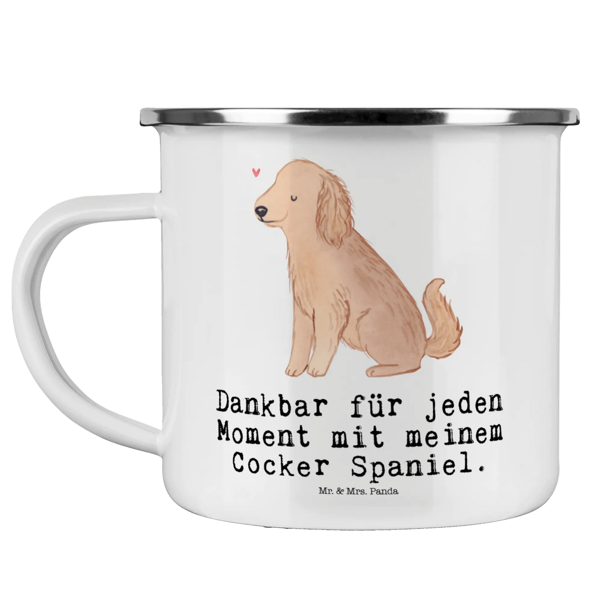 Enamel camping mug Cocker Spaniel Moment metal cup, metal camping mug, camping mug, outdoor cup, bushcraft mug, camp coffee mug, camper mug, campfire mug, adventure mug, enamel camping cup, steel mug for camping, camping metal cup, enamel drinking mug, backpacking mug, hiking mug, enamel mug, travel mug, lightweight camping mug, stainless steel drinking cup, tin coffee cup, Dog, dog breed, purebred dog, dog owner, gift, animal lover, giving, puppy