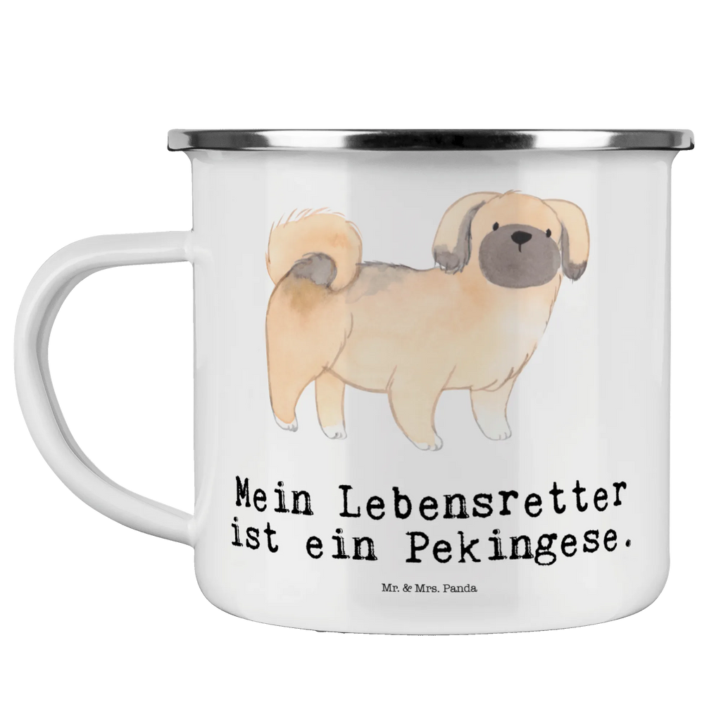 Enamel camping mug Pekingese Lifesaver metal camping mug, camp coffee mug, backpacking mug, camper mug, bushcraft mug, metal cup, enamel drinking mug, tin coffee cup, lightweight camping mug, travel mug, camping metal cup, enamel mug, adventure mug, enamel camping cup, stainless steel drinking cup, camping mug, steel mug for camping, hiking mug, campfire mug, outdoor cup, Dog, dog breed, purebred dog, dog owner, gift, animal lover, giving, puppy