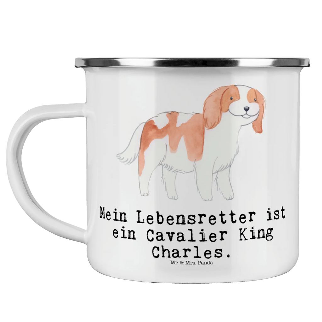 Enamel camping mug Cavalier King Charles Spaniel lifesaver steel mug for camping, outdoor cup, camping mug, backpacking mug, metal camping mug, travel mug, enamel drinking mug, bushcraft mug, hiking mug, enamel mug, lightweight camping mug, camping metal cup, enamel camping cup, campfire mug, camp coffee mug, tin coffee cup, adventure mug, stainless steel drinking cup, camper mug, metal cup, Dog, dog breed, purebred dog, dog owner, gift, animal lover, giving, puppy