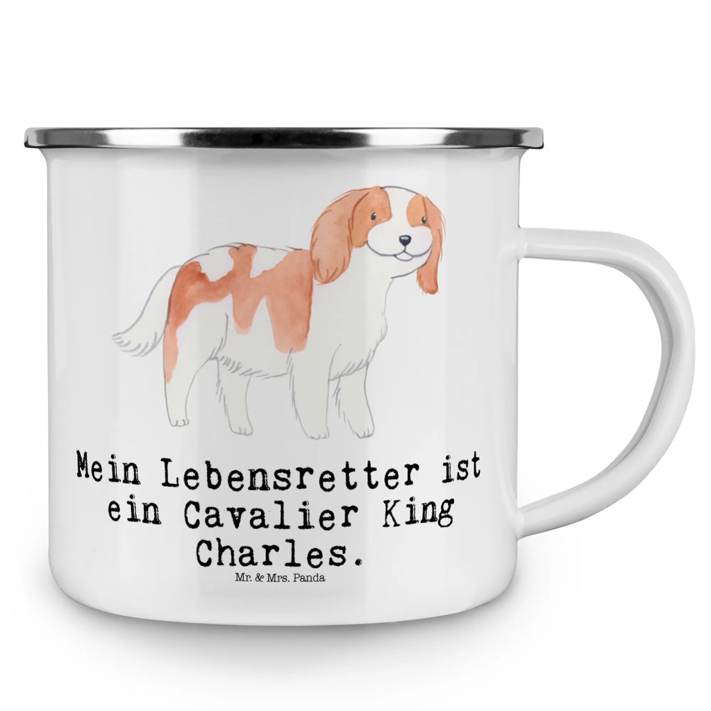 Enamel camping mug Cavalier King Charles Spaniel lifesaver steel mug for camping, outdoor cup, camping mug, backpacking mug, metal camping mug, travel mug, enamel drinking mug, bushcraft mug, hiking mug, enamel mug, lightweight camping mug, camping metal cup, enamel camping cup, campfire mug, camp coffee mug, tin coffee cup, adventure mug, stainless steel drinking cup, camper mug, metal cup, Dog, dog breed, purebred dog, dog owner, gift, animal lover, giving, puppy