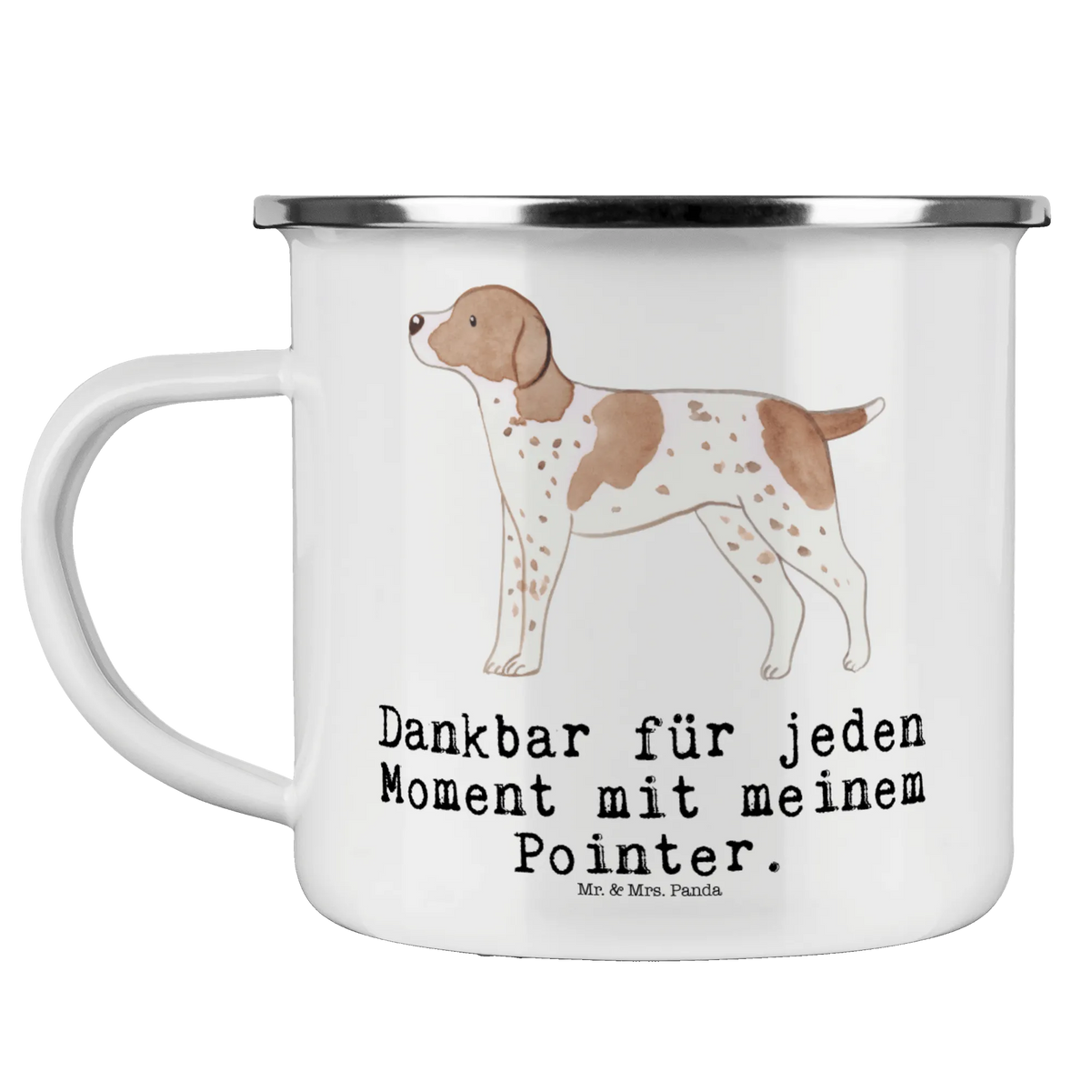 Enamel camping mug Pointer Moment adventure mug, camper mug, bushcraft mug, camping mug, travel mug, enamel mug, enamel camping cup, metal cup, outdoor cup, enamel drinking mug, tin coffee cup, campfire mug, camp coffee mug, lightweight camping mug, camping metal cup, stainless steel drinking cup, hiking mug, backpacking mug, steel mug for camping, metal camping mug, Dog, dog breed, purebred dog, dog owner, gift, animal lover, giving, puppy