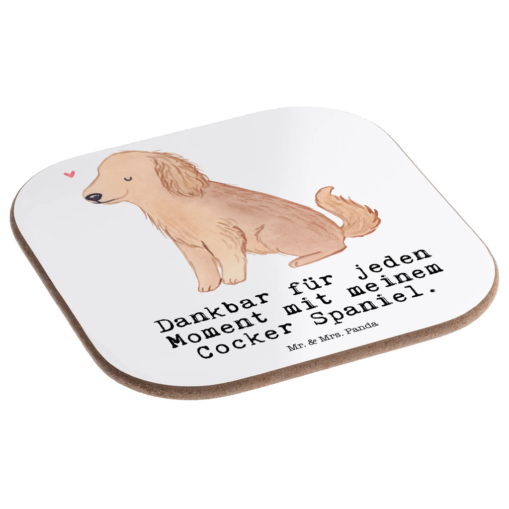 Square coaster Cocker Spaniel Moment presents, gift, breakfast, glass coasters, Coasters, gifts, party, Dog, dog breed, purebred dog, dog owner, animal lover, giving, puppy
