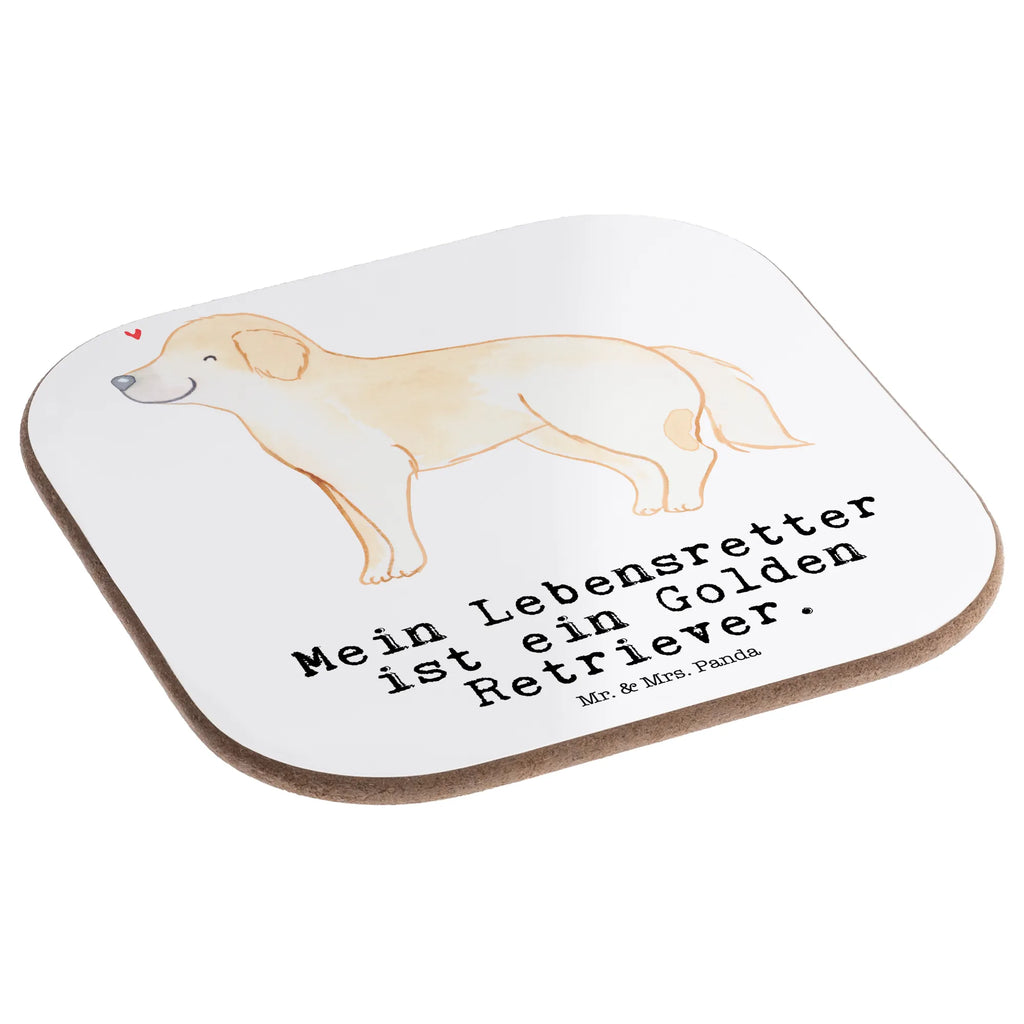 Square coaster Golden Retriever Lifesaver Coasters, glass coasters, gift, presents, gifts, party, breakfast, Dog, dog breed, purebred dog, dog owner, animal lover, giving, puppy