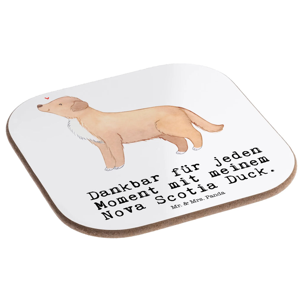 Square coaster Nova Scotia Duck Moment presents, gifts, party, glass coasters, breakfast, gift, Coasters, Dog, dog breed, purebred dog, dog owner, animal lover, giving, puppy