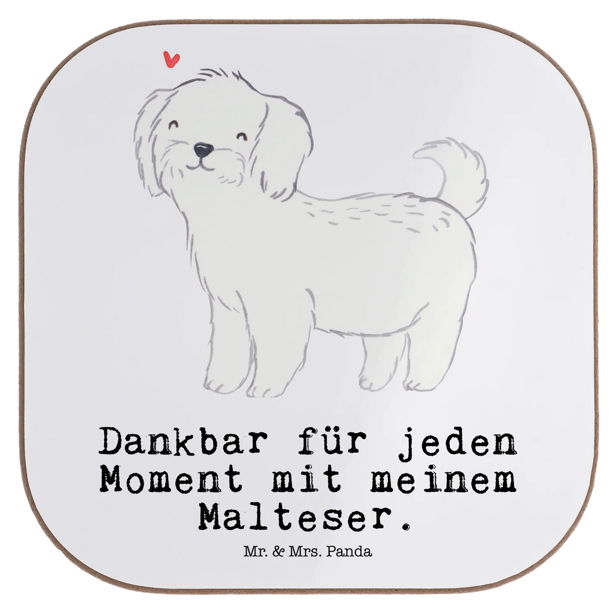 Square coaster Maltese Moment party, presents, Coasters, gift, gifts, glass coasters, breakfast, Dog, dog breed, purebred dog, dog owner, animal lover, giving, puppy
