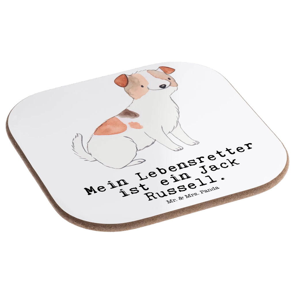 Square coaster Jack Russell Terrier Lifesaver gift, presents, breakfast, glass coasters, gifts, party, Coasters, Dog, dog breed, purebred dog, dog owner, animal lover, giving, puppy