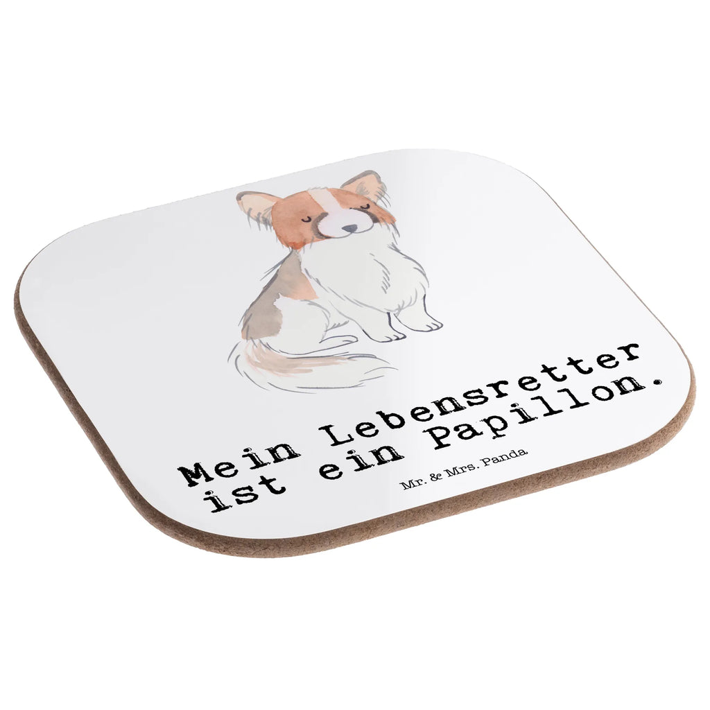 Square coaster Butterfly Lifesaver gift, party, presents, glass coasters, gifts, breakfast, Coasters, Dog, dog breed, purebred dog, dog owner, animal lover, giving, puppy