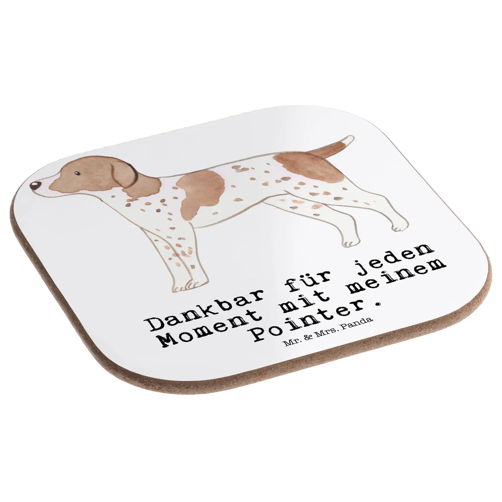 Square coaster Pointer Moment presents, gifts, gift, party, glass coasters, Coasters, breakfast, Dog, dog breed, purebred dog, dog owner, animal lover, giving, puppy