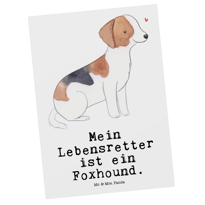 Postcard Foxhound Lifesaver