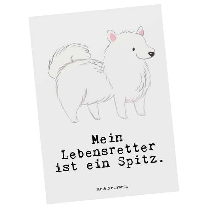 Postkarte Spitz Lebensretter