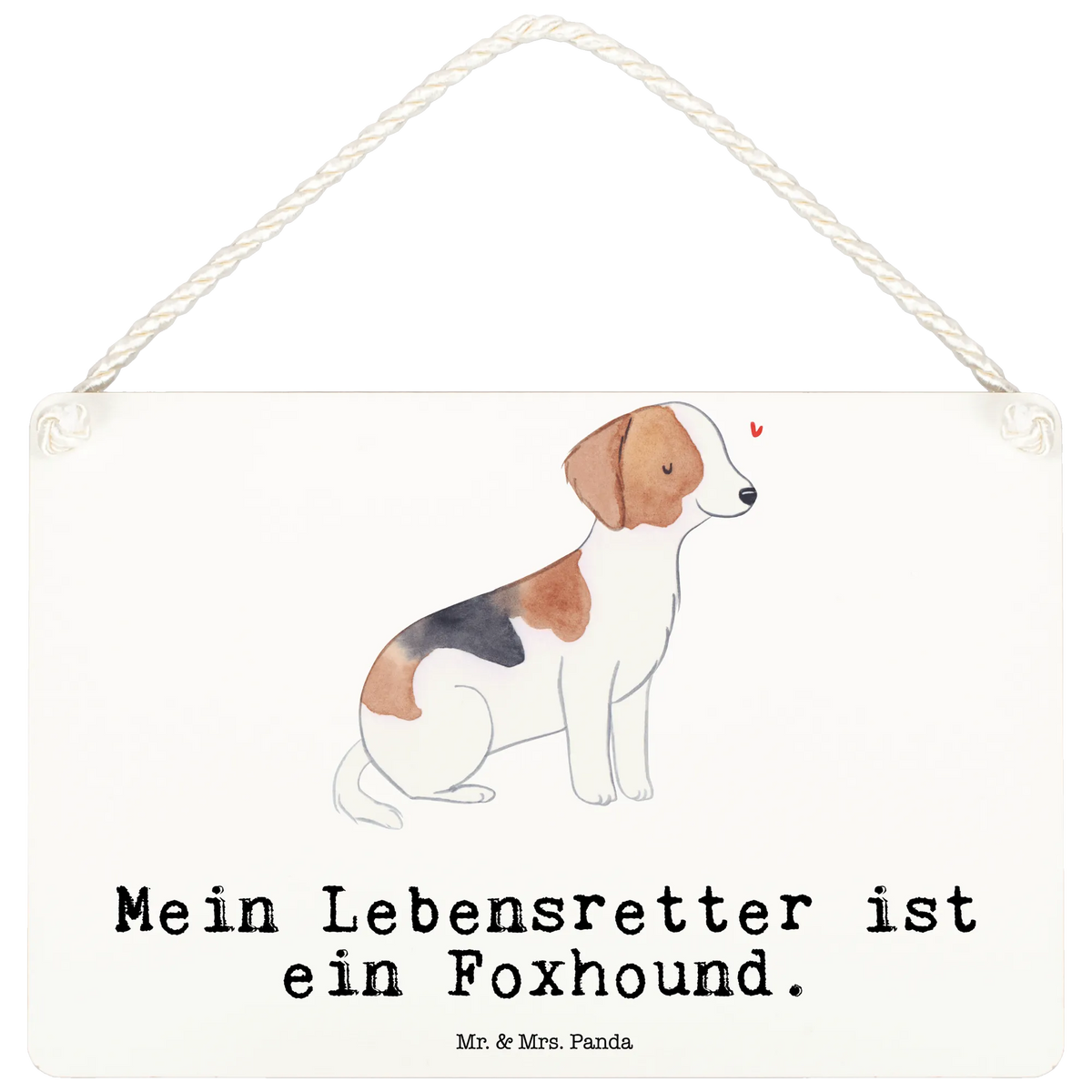 Decorative sign Foxhound Lifesaver gift, animal lover, giving, dog breed, purebred dog, dog owner, puppy