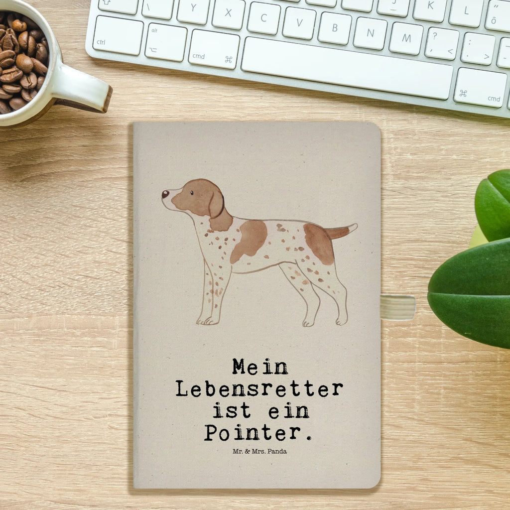 Cotton notebook Pointer Lifesaver notes, sketchbook, notebook, notepad, entry book, diary, writing book, address book, journal, Dog, dog breed, purebred dog, dog owner, gift, animal lover, giving, puppy