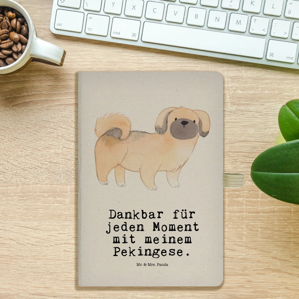 Cotton notebook Pekingese moment sketchbook, notepad, writing book, notebook, notes, journal, entry book, address book, diary, Dog, dog breed, purebred dog, dog owner, gift, animal lover, giving, puppy