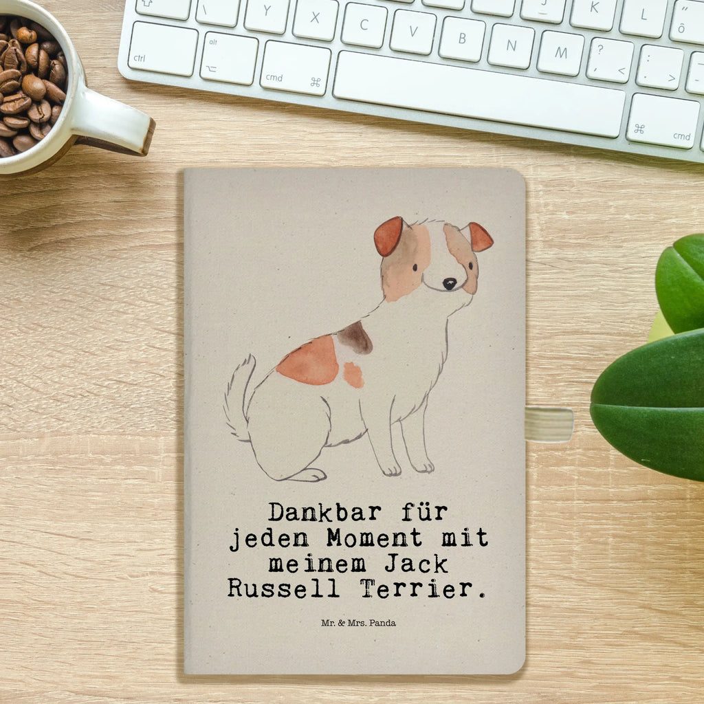 Bawełniany notatnik DIN A4 Jack Russell Terrier chwila Pies, rasa psa, pies rasowy, właściciel psa, prezent, miłośnik zwierząt, dawanie, szczeniak