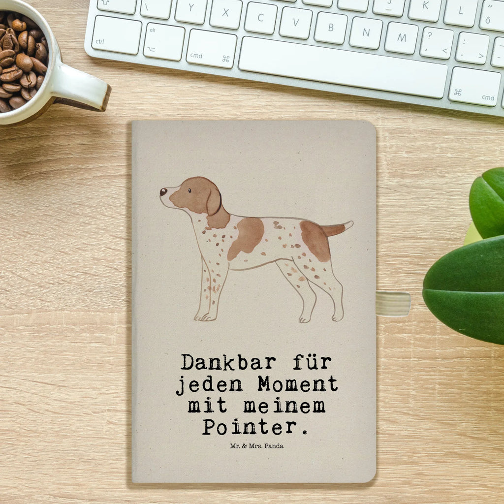 Cotton notebook Pointer Moment notepad, diary, notes, notebook, journal, writing book, sketchbook, address book, entry book, Dog, dog breed, purebred dog, dog owner, gift, animal lover, giving, puppy