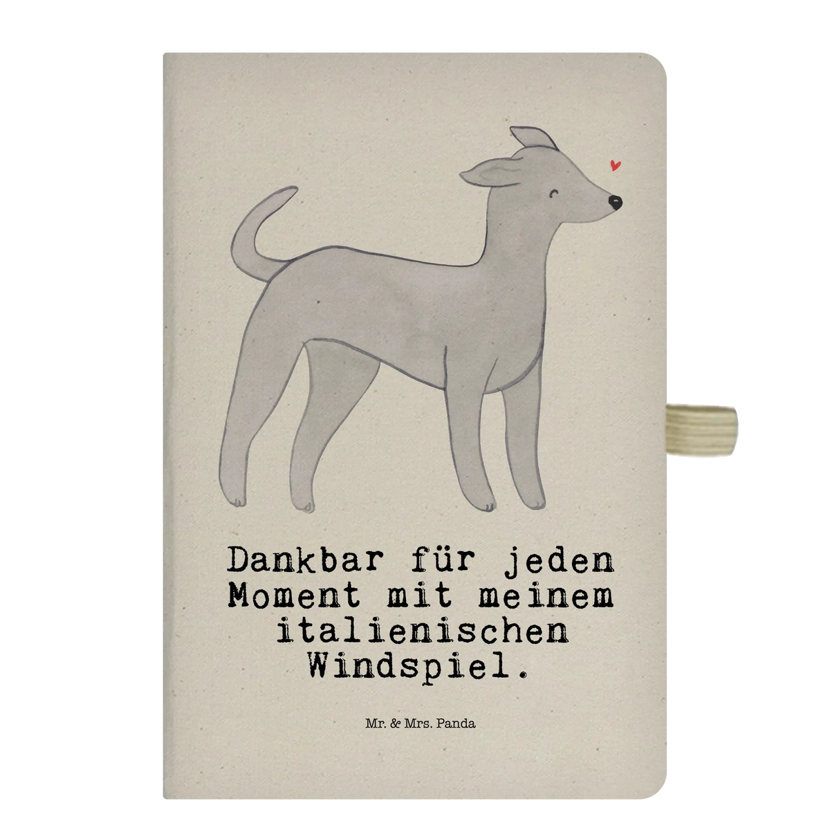 Cotton notebook Italian Greyhound Moment gift, animal lover, giving, dog breed, purebred dog, dog owner, puppy