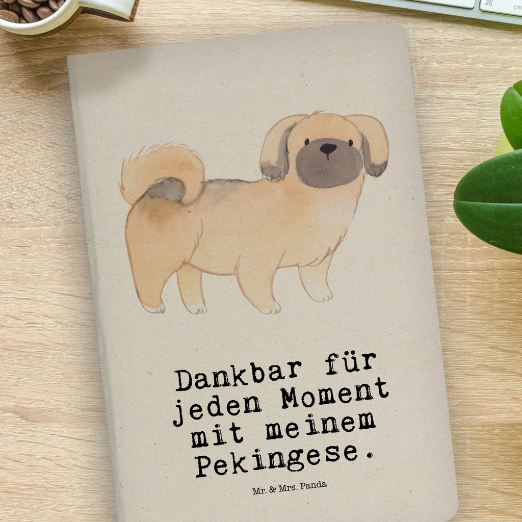 Cotton notebook Pekingese moment sketchbook, notepad, writing book, notebook, notes, journal, entry book, address book, diary, Dog, dog breed, purebred dog, dog owner, gift, animal lover, giving, puppy