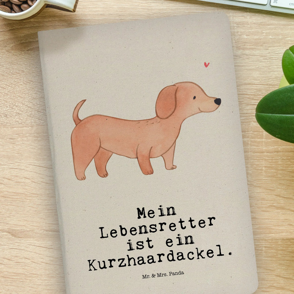 Cotton notebook Dachshund Shorthaired Dachshund Lifesaver address book, sketchbook, diary, notes, notepad, writing book, notebook, entry book, journal, Dog, dog breed, purebred dog, dog owner, gift, animal lover, giving, puppy