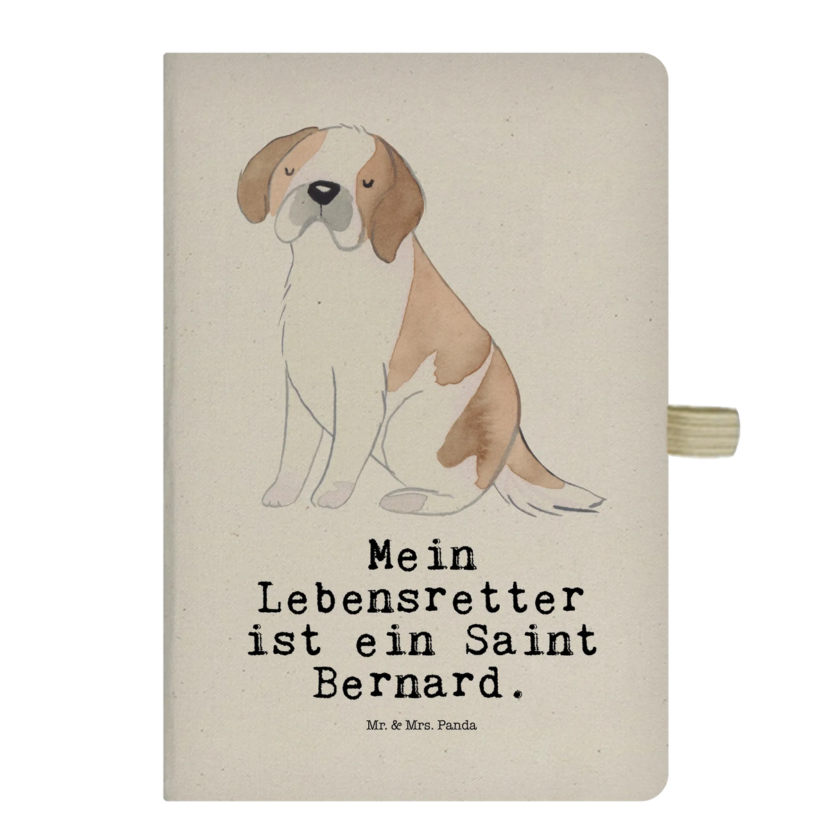 Cotton notebook Saint Bernard Lifesaver notepad, notebook, diary, address book, sketchbook, writing book, entry book, journal, notes, Dog, dog breed, purebred dog, dog owner, gift, animal lover, giving, puppy