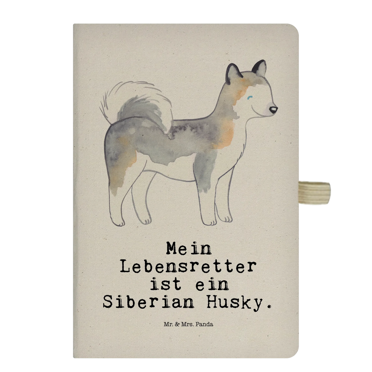 Cotton notebook Siberian Husky Lifesaver writing book, address book, diary, journal, entry book, notes, sketchbook, notebook, notepad, Dog, dog breed, purebred dog, dog owner, gift, animal lover, giving, puppy