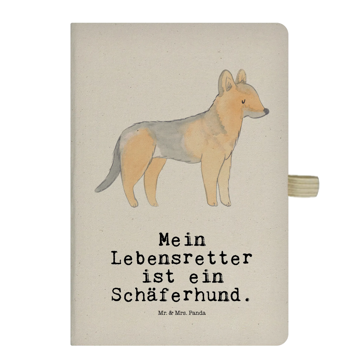 Cotton notebook German Shepherd Lifesaver notepad, sketchbook, diary, journal, address book, writing book, notes, entry book, notebook, Dog, dog breed, purebred dog, dog owner, gift, animal lover, giving, puppy
