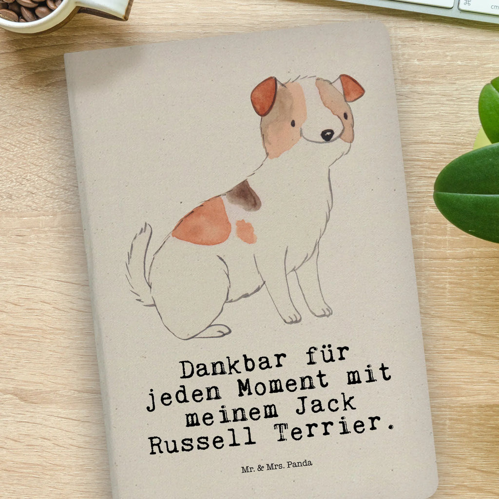 Bawełniany notatnik DIN A4 Jack Russell Terrier chwila Pies, rasa psa, pies rasowy, właściciel psa, prezent, miłośnik zwierząt, dawanie, szczeniak