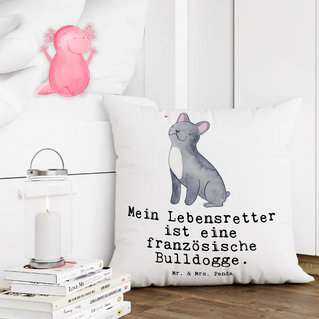 Cushion French Bulldog Lifesaver bed, sofa, fluffy, 40 x 40, soft, pillows, bedroom, couch, Pillow, pad, 40x40, pillow case, cushion, settee, Dog, dog breed, purebred dog, dog owner, gift, animal lover, giving, puppy