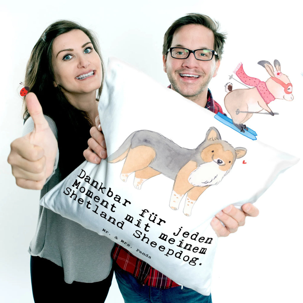 Cushion Shetland Sheepdog moment soft, fluffy, 40x40, bed, Pillow, settee, pillows, couch, pillow case, 40 x 40, pad, cushion, sofa, bedroom, Dog, dog breed, purebred dog, dog owner, gift, animal lover, giving, puppy