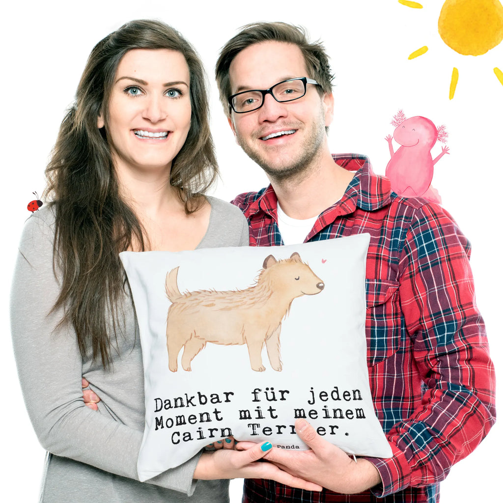 40x40 poduszka terrier cairnski Chwila Pies, rasa psa, pies rasowy, właściciel psa, prezent, miłośnik zwierząt, dawanie, szczeniak