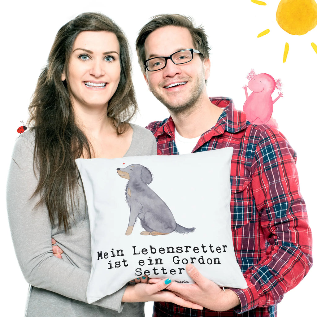 40x40 poduszka Gordon Setter Ratownik Pies, rasa psa, pies rasowy, właściciel psa, prezent, miłośnik zwierząt, dawanie, szczeniak