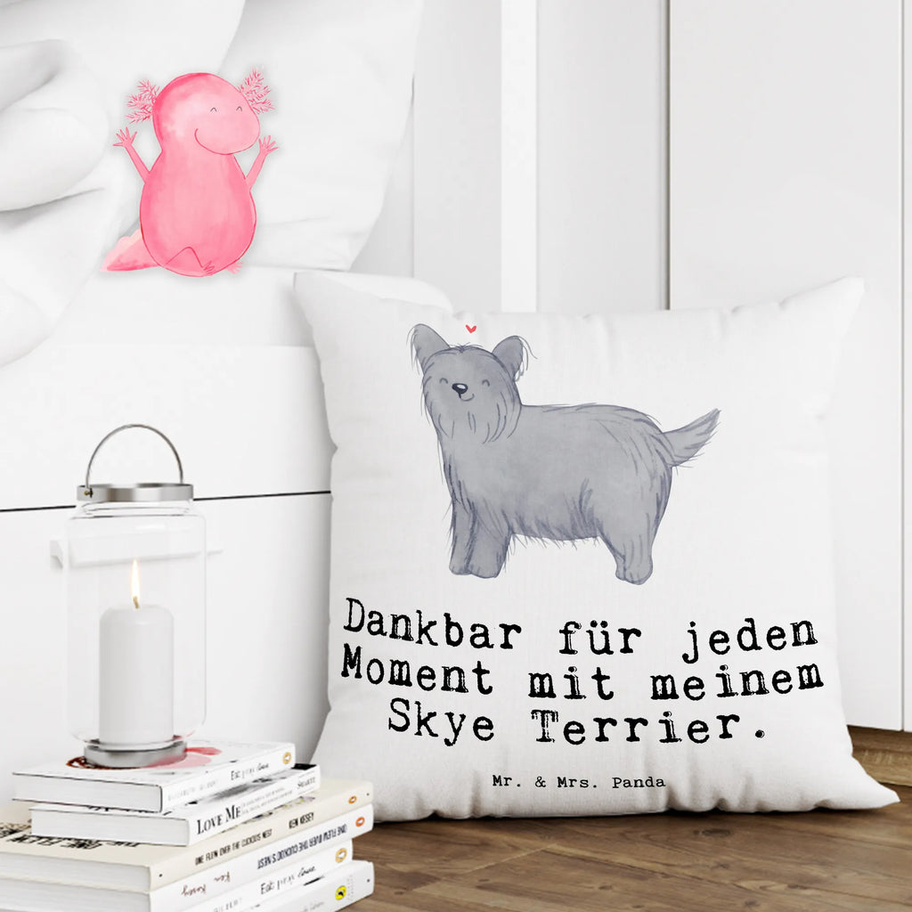 Cushion Skye Terrier Moment bedroom, soft, 40x40, bed, sofa, pad, cushion, pillows, pillow case, Pillow, settee, couch, fluffy, 40 x 40, Dog, dog breed, purebred dog, dog owner, gift, animal lover, giving, puppy
