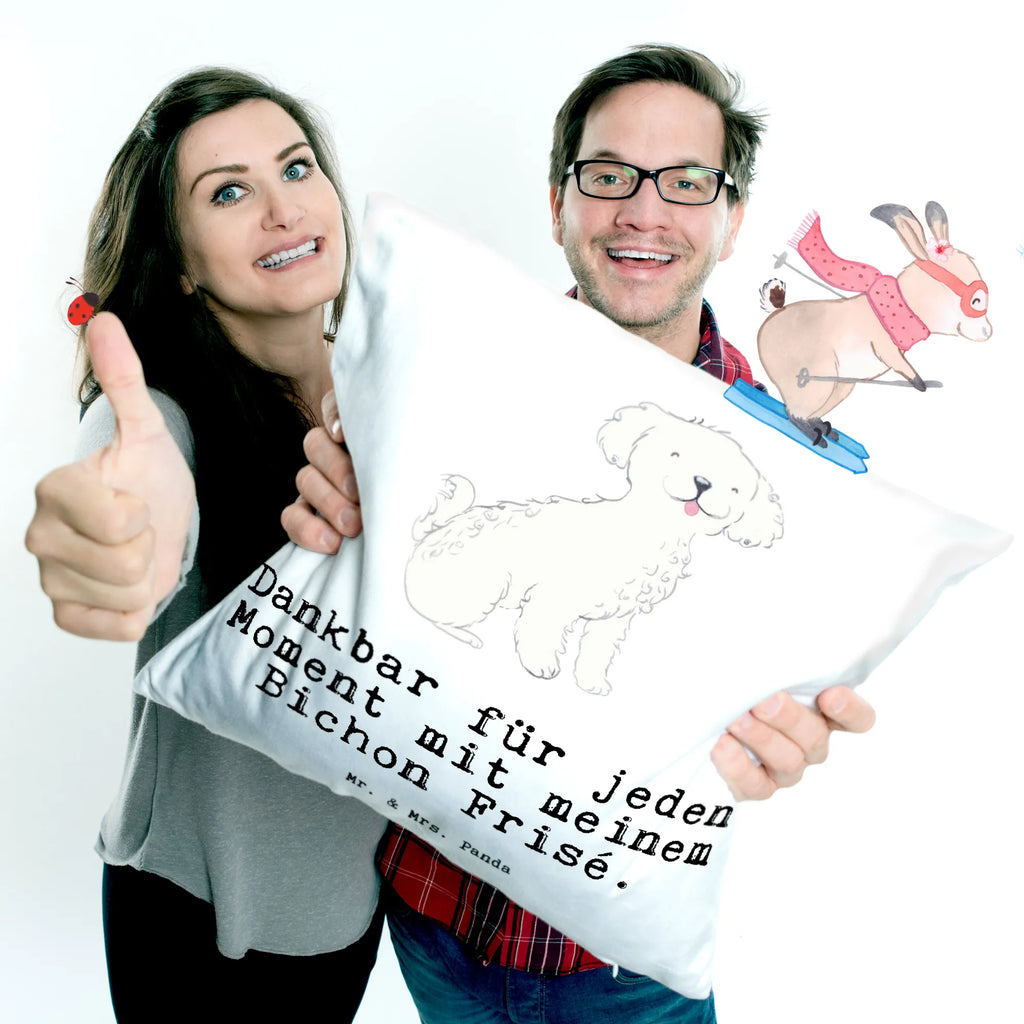 Cushion Bichon Frise Moment sofa, pillow case, Pillow, bed, soft, settee, pillows, 40 x 40, pad, 40x40, cushion, couch, fluffy, bedroom, Dog, dog breed, purebred dog, dog owner, gift, animal lover, giving, puppy