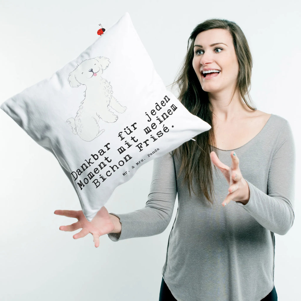 Cushion Bichon Frise Moment sofa, pillow case, Pillow, bed, soft, settee, pillows, 40 x 40, pad, 40x40, cushion, couch, fluffy, bedroom, Dog, dog breed, purebred dog, dog owner, gift, animal lover, giving, puppy