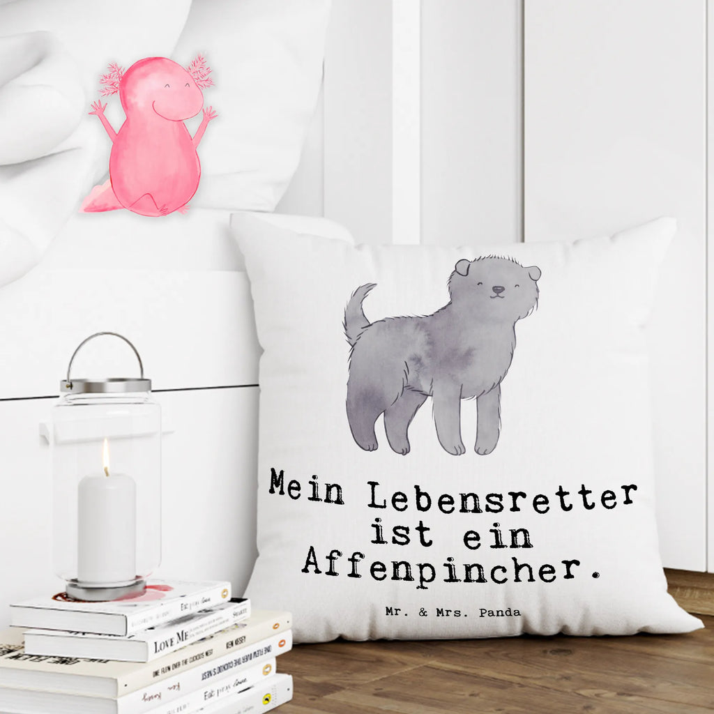 Cushion Affenpinscher Lifesaver couch, settee, pillow case, Pillow, fluffy, soft, cushion, pad, bed, bedroom, 40 x 40, pillows, sofa, 40x40, Dog, dog breed, purebred dog, dog owner, gift, animal lover, giving, puppy