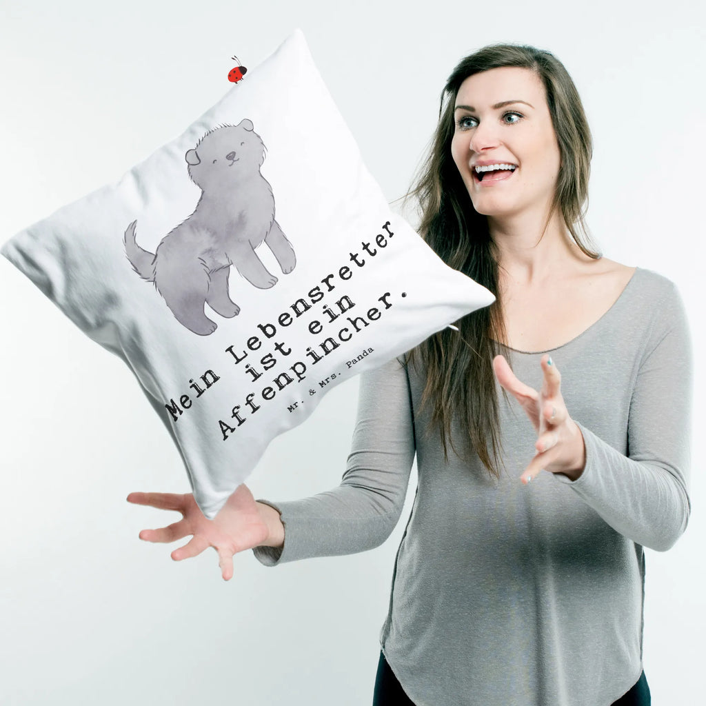 Cushion Affenpinscher Lifesaver couch, settee, pillow case, Pillow, fluffy, soft, cushion, pad, bed, bedroom, 40 x 40, pillows, sofa, 40x40, Dog, dog breed, purebred dog, dog owner, gift, animal lover, giving, puppy