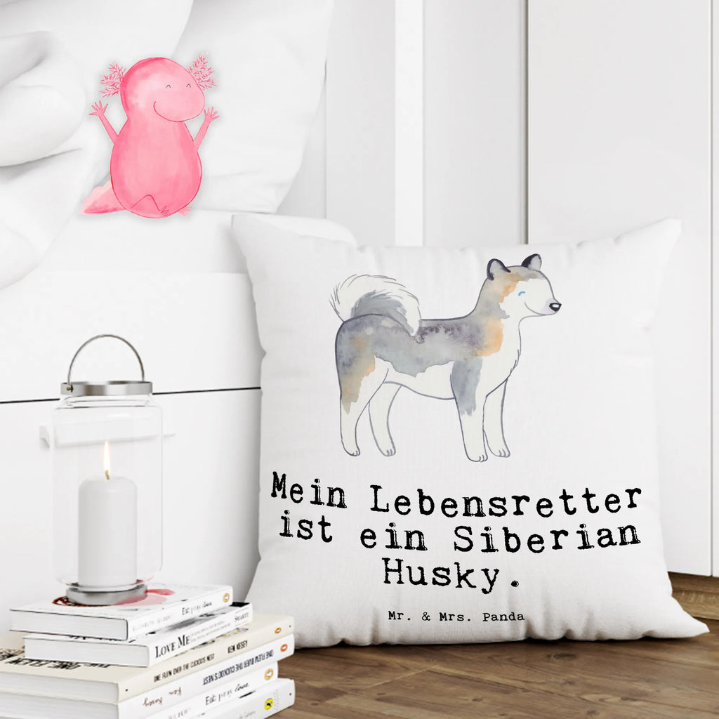 Cushion Siberian Husky Lifesaver 40x40, bed, pillow case, Pillow, fluffy, cushion, settee, couch, 40 x 40, pillows, sofa, bedroom, soft, pad, Dog, dog breed, purebred dog, dog owner, gift, animal lover, giving, puppy