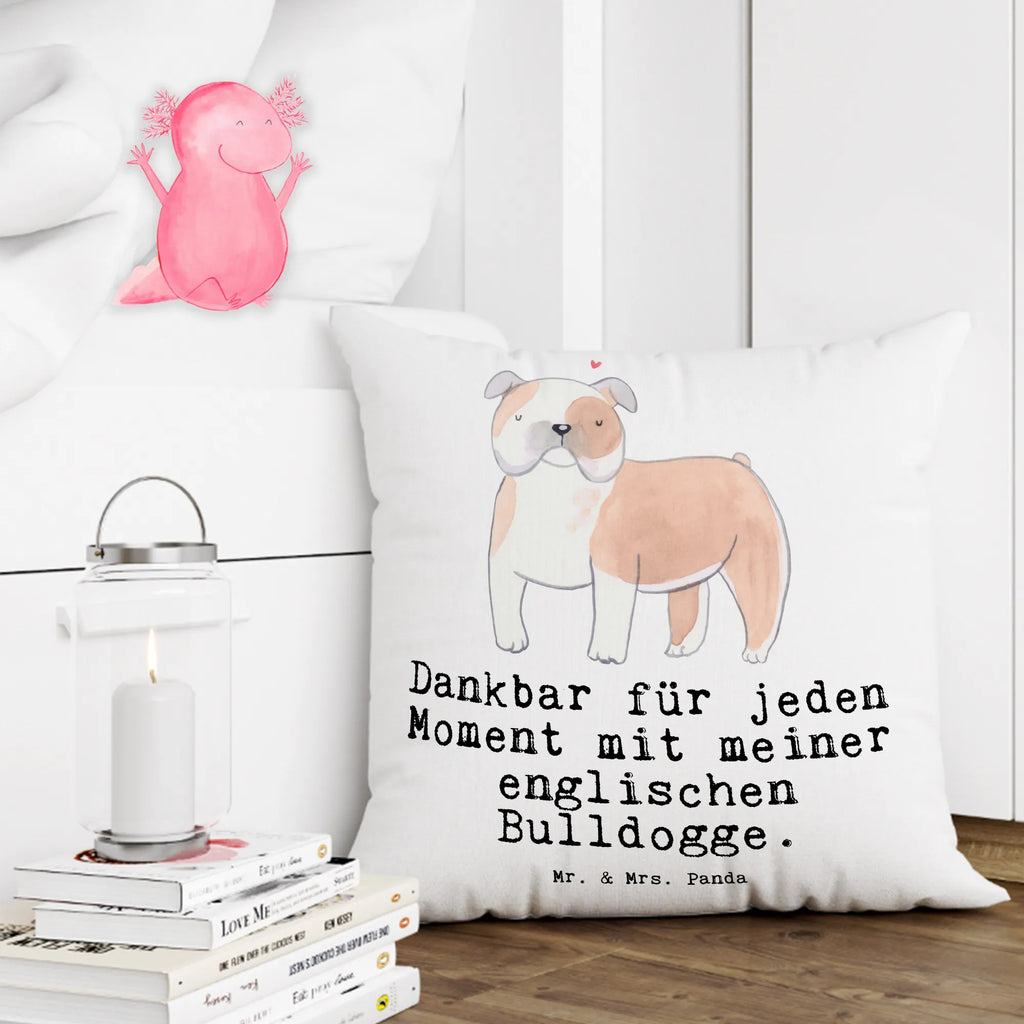 Cushion English Bulldog Moment pillows, Pillow, pad, bed, settee, fluffy, soft, couch, bedroom, sofa, 40x40, 40 x 40, cushion, pillow case, Dog, dog breed, purebred dog, dog owner, gift, animal lover, giving, puppy