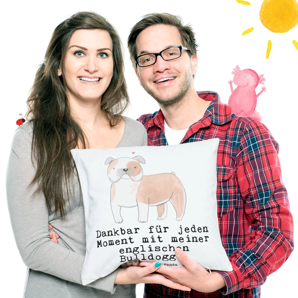 Cushion English Bulldog Moment pillows, Pillow, pad, bed, settee, fluffy, soft, couch, bedroom, sofa, 40x40, 40 x 40, cushion, pillow case, Dog, dog breed, purebred dog, dog owner, gift, animal lover, giving, puppy