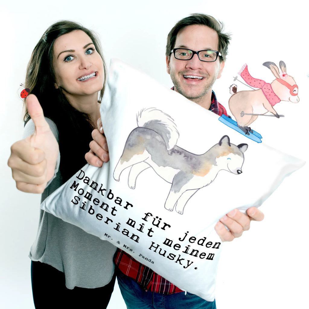 Cushion Siberian Husky Moment pillow case, bedroom, 40 x 40, Pillow, 40x40, pillows, settee, bed, cushion, sofa, couch, pad, fluffy, soft, Dog, dog breed, purebred dog, dog owner, gift, animal lover, giving, puppy