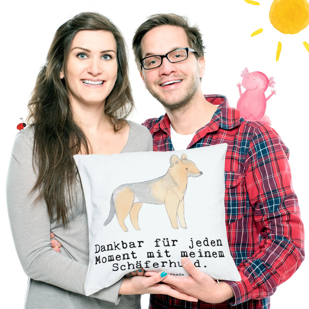 Cushion German Shepherd moment pillows, 40 x 40, sofa, pillow case, Pillow, bedroom, couch, fluffy, settee, 40x40, cushion, soft, pad, bed, Dog, dog breed, purebred dog, dog owner, gift, animal lover, giving, puppy